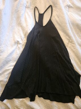 Billabong Black Ribbed Swim Coverup Or Dress